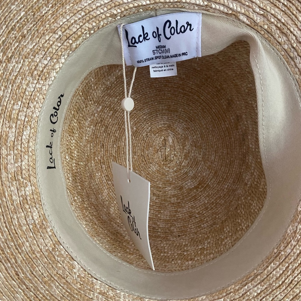 Brand New Lack of Color Hat size 57cm (M) Boater style hat - Picture 4 of 4